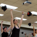 Students Taking a BodyPump class