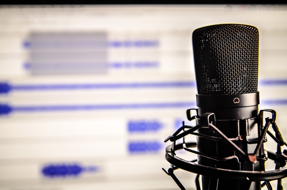 Stock image of microphone