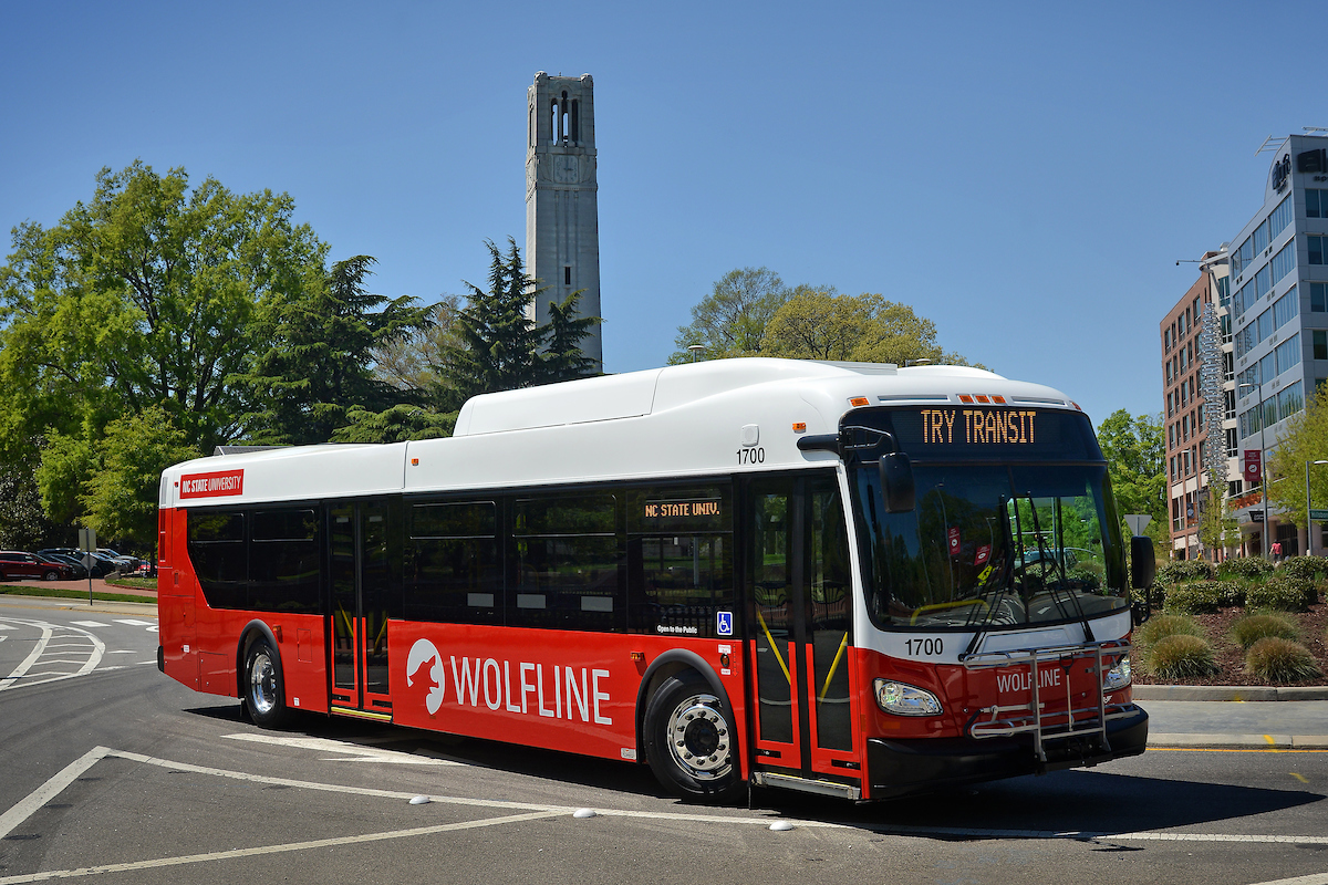 Photo showing a wolfline bus to compliment the attached story.