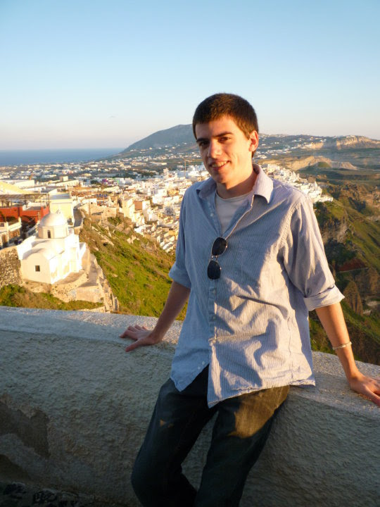 Chris Tomso as a student in Greece