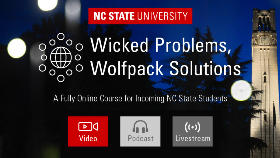 Graphic for the Wicked Problems, Wolfpack Solutions class