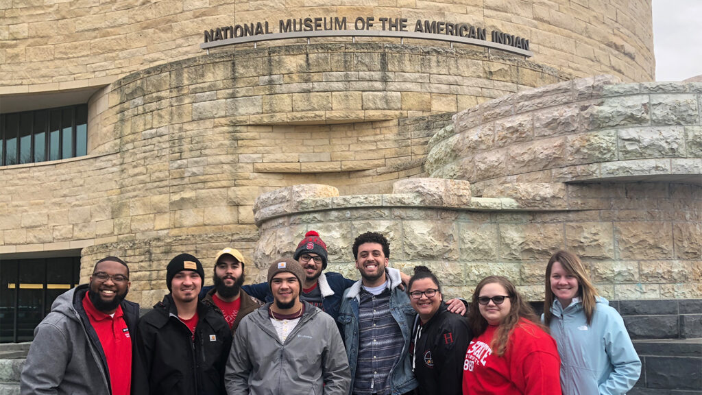 Native Space members and staff at the National Museum of the American Indian in Washington, D.C.