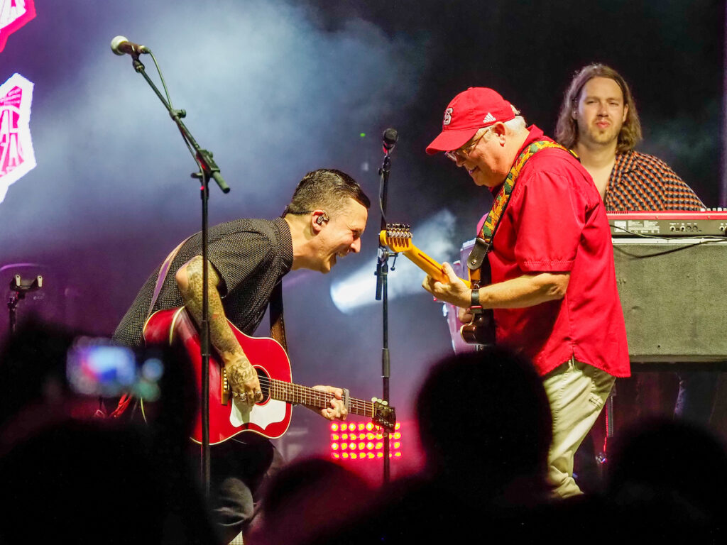 Chancellor Woodson plays with American Aquarium at Packapalooza, 2022.