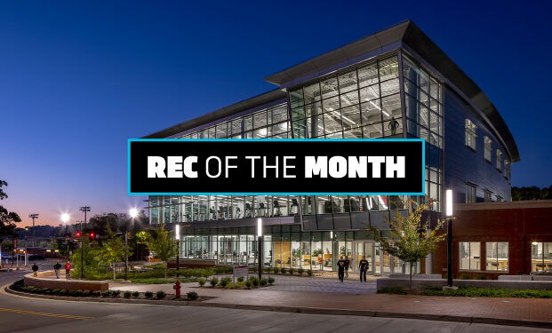 "Rec of the Month" overlayed on a photo of the facility.