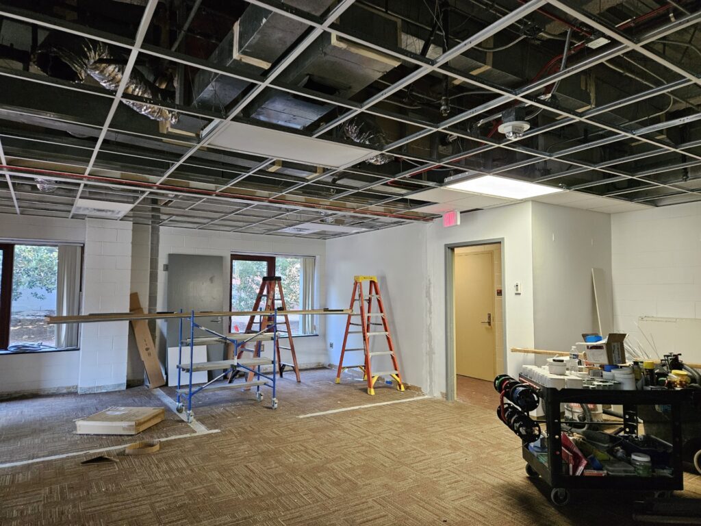 The Jeffrey Wright Military and Veteran Services space is currently being expanded for additional student use. 