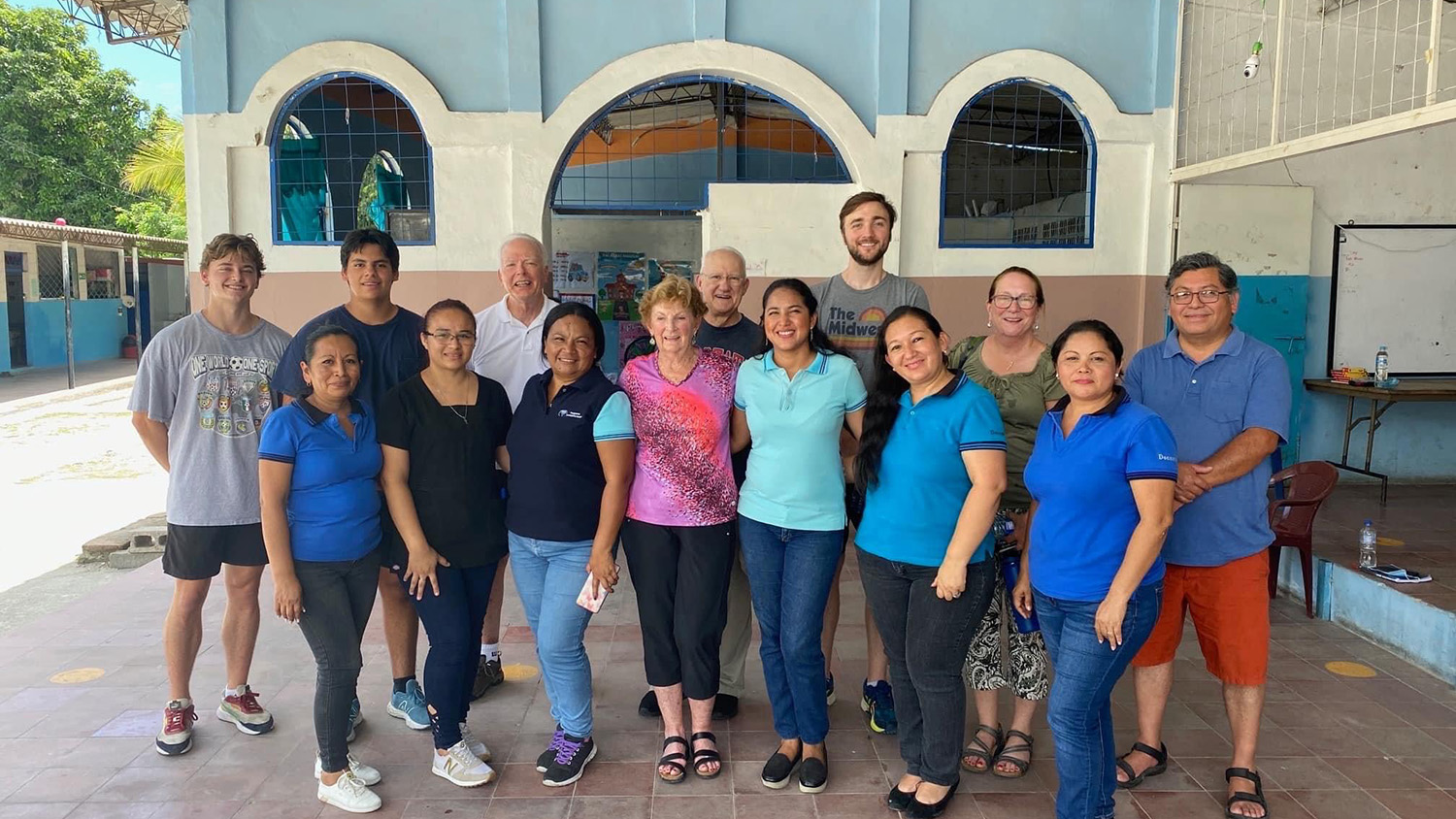 NC State third-year student Jack Rothacker (back row, left) visited El Salvador on a mission trip this summer.