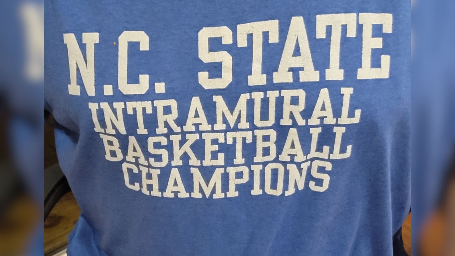 The first intramural sports t-shirt awarded