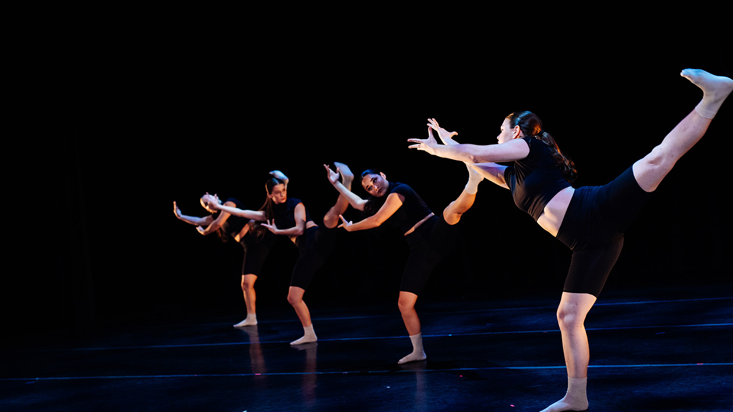 Dancers in the NC State Panoramic Dance Project.
