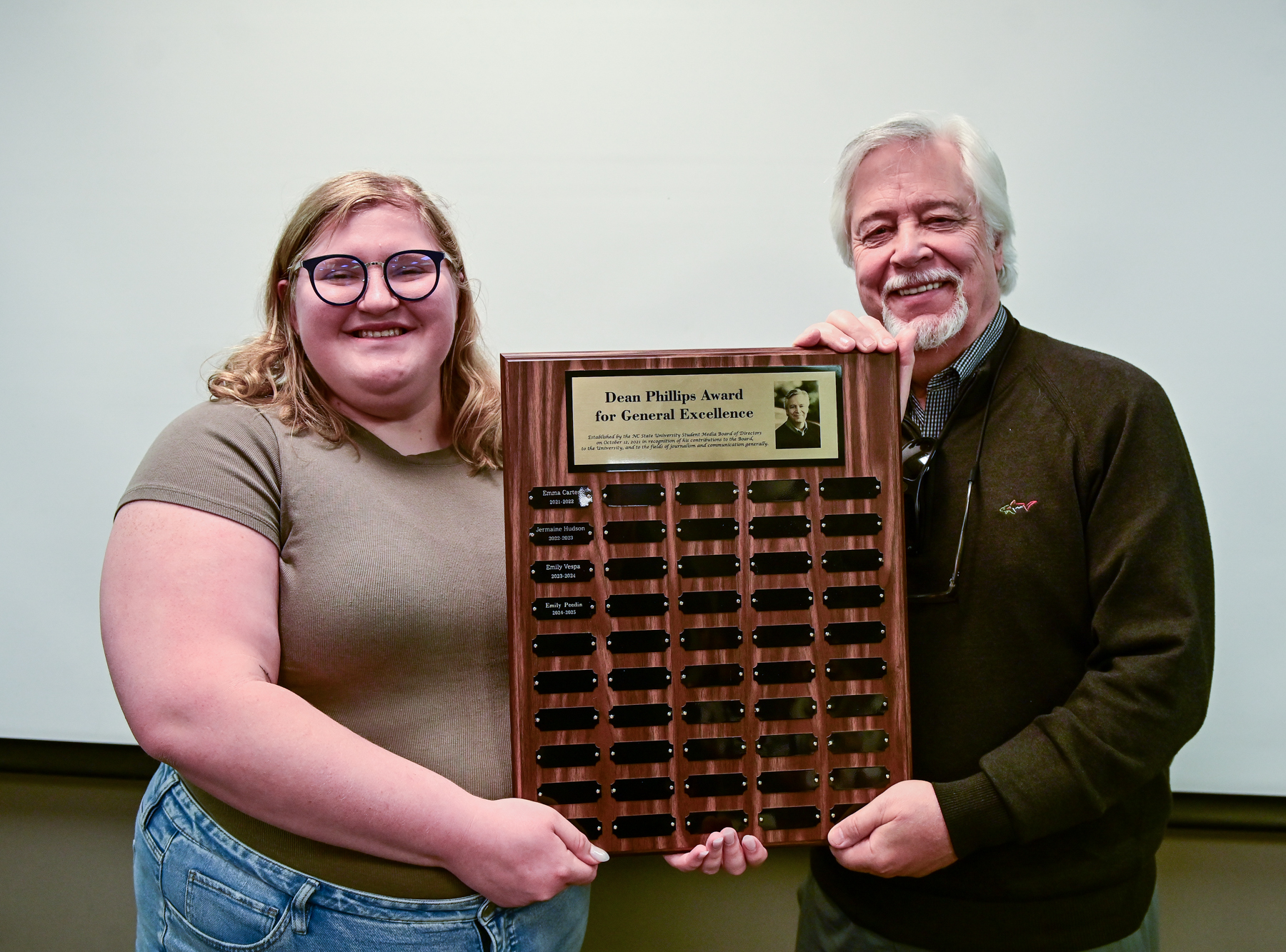 Emily Peedin poses with Dean Phillips.