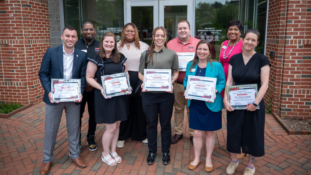 The 2025 campus partner Spirit of the Village awardees.