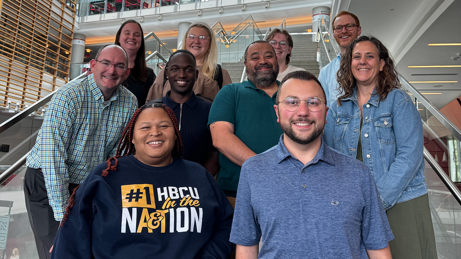 The second cohort of DASA's Journey Mapping Program gathers for a group photo in Talley Student Union.